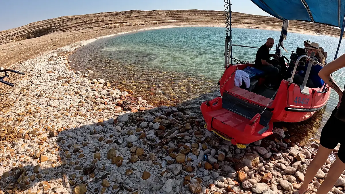 On the shore of the Dead Sea