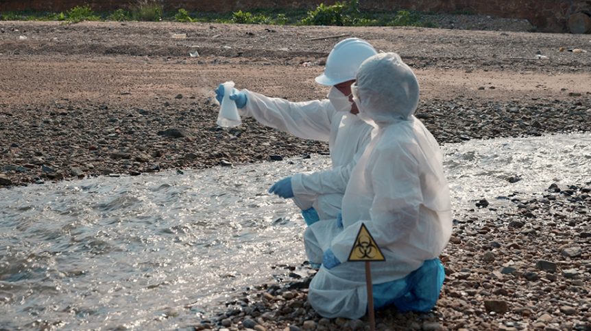 Contaminated water